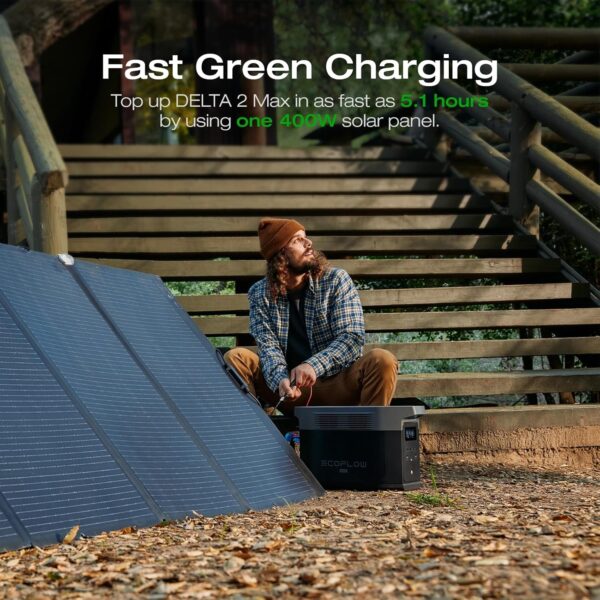 b46c70c86706429a9555461f75bb985a Portable Power Station DELTA 2 Max, 2400W LFP Solar Generator, Full Charge in 1 Hr, 2048Wh Solar Powered Generator for Home Backup(Solar Panel Optional)
