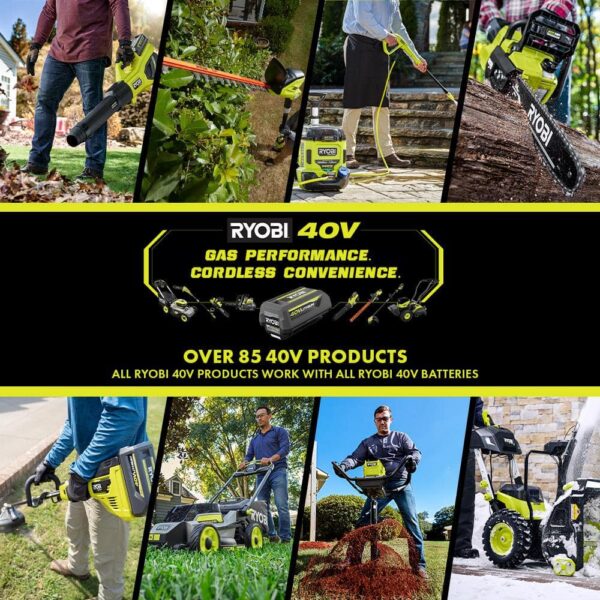 40V 24 in. Cordless Battery Hedge Trimmer with 2.0 Ah Battery and Charger RY40620