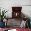Victrola - Navigator 8-in-1 Classic Bluetooth Record Player with Turntable - Mahogany