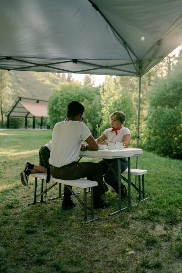 Stansport Heavy-Duty Picnic Table and Bench Set