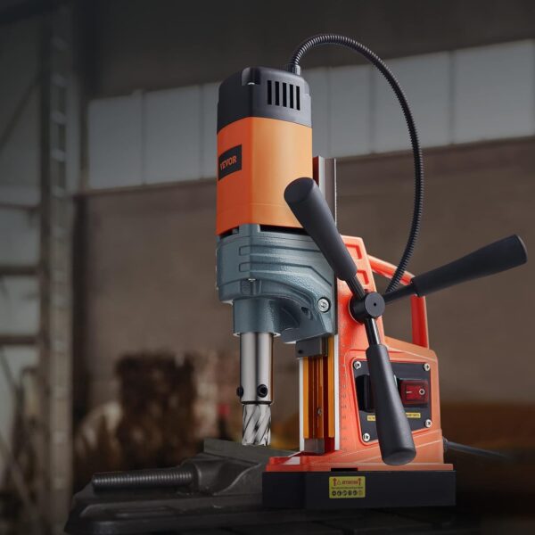 b56ce9f2059c43d6ba04ee886a3525b6 Mag Drill Press, 1550W 2" Boring Diameter, 2922lbf Power Magnetic Drill, 500 PRM, 10-Speed, Electric Drilling Machine for Metal Surface, Industrial and Home Improvement