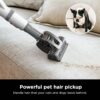 Rotator Pet Pro Lift-Away ADV Upright Vacuum with HEPA Filter, DuoClean PowerFins HairPro and Odor Neutralizer Technology, Pet Hair Pickup, For Carpets & Hardfloors, Dark Grey, LA555