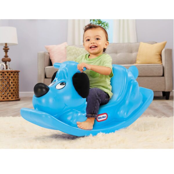 Little Tikes Rockin' Puppy in Blue, Classic Indoor Outdoor Toddler Ride-on Toy, Kids Boys Girls Ages 12 Months to 3 Years