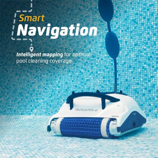 b69659d9185b4b09b219514b616c23d5 Dolphin Nautilus CC Plus Wi-Fi Automatic Robotic Pool Vacuum Cleaner, Always Cleaning, Never Charging, with Wall Climbing Scrubber Brush, Ideal for In-Ground Pools up to 50 FT in Length