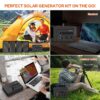 Powkey 146Wh/200W Outdoor Solar Generator with Panel