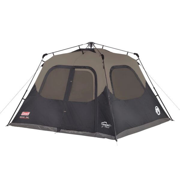 b72b9b0e69974540a44f2068e972c9c0 Coleman 6-Person Cabin Camping Tent with Instant Setup, 1 Room, Gray