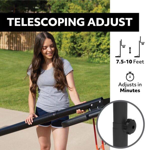 Lifetime Adjustable Portable Basketball Hoop 44-inch Polycarbonate - 90114
