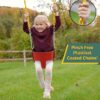 Eastern Jungle Gym Heavy-Duty High Back Full Bucket Toddler Swing Seat | Coated Swing Chains Fully Assembled | Green Swing Set Accessory