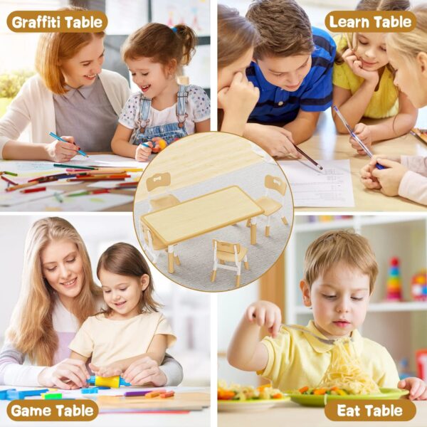 b78427dab5b74d468fa501c3f02899ba Brelley Kids Table and 4 Chairs Set for Ages 2-8