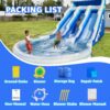 Large Inflatable Water Slide Swimming Pool Play Center, Commercial Grade Lightweight Premium Water Slide Bounce House 20.6x9.5x9.3Ft for Kids and Adults (with Blower)