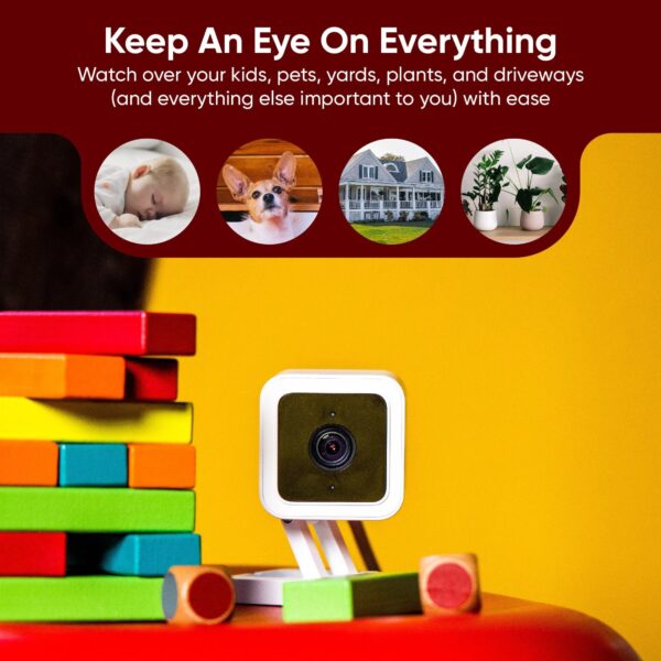 2 Pack Wyze Cam v3 with Color Night Vision, Wired 1080p HD Indoor/Outdoor Security Camera, 2-Way Audio