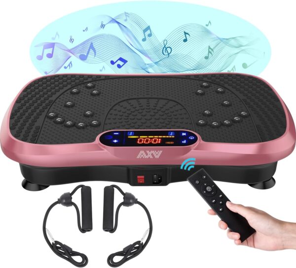 b7d8a9e3c18b49a88380ae7fd4336841 Vibration Plate Fitness Platform Exercise Machine Vibrating Lymphatic Drainage Shaking Full Body Shaker Workout Vibrate Stand Shake Board Sport Gym for Weight Loss Fat Burner for Women Men
