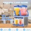 Commercial Slushy Machine - 1000W 30L Tanks Slush Maker Machine 304 Stainless Steel Commercial Margarita Machines Efficient Cooling the Ideal Slushie Maker for Bars Cafes Restaurants