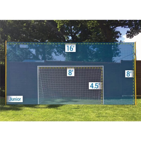 Open Goaaal JX-OGFJ3 Soccer Practice Net Rebounder Backstop with Goal, Junior