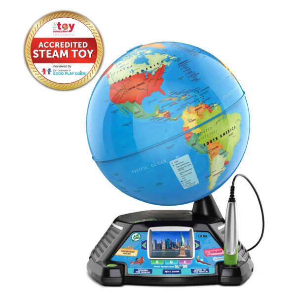 LeapFrog Magic Adventures Globe for Kids, Electronic Learning System, Teaches Countries, Culture