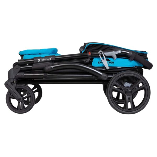 Baby Trend Expedition 2 in 1 Push or Pull Stroller Wagon w/ Canopy, Blue