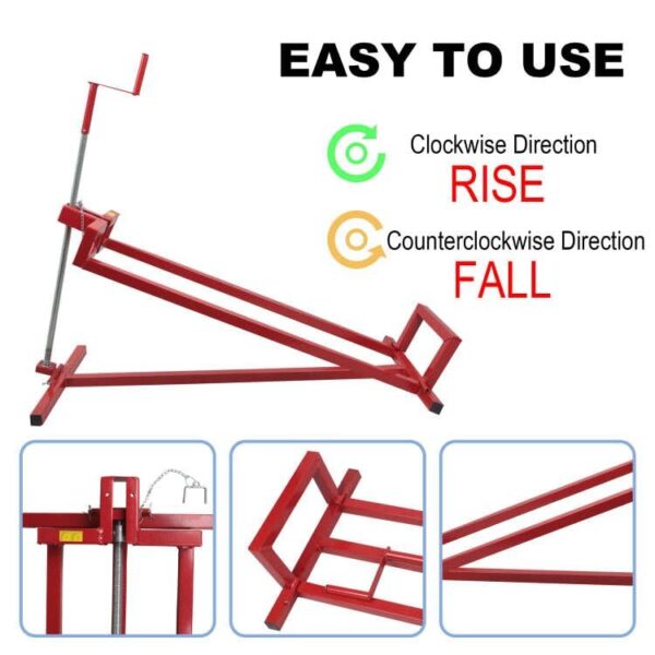 b8b3cd77c8e642159558e47b8c1fd443 Lawn Mower Lift Jack -Lifting Platform 882 Lbs Capacity for Garden Tractors and Lawn Mowers