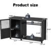 55-75 Gallon Fish Tank Stand Heavy Duty Metal Aquarium Stand with Cabinet,52