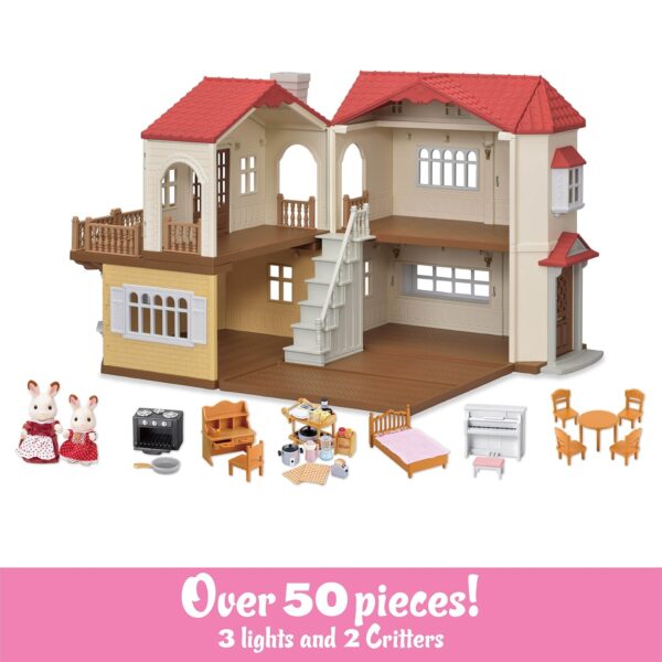 b9139bd1cc6a4c678f6a9fdcdc01014b Calico Critters Red Roof Country Home, Dollhouse Playset with Figures, Furniture and Accessories