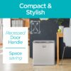 BLACK+DECKER BCRK17W Compact Refrigerator Energy Star Single Door Mini Fridge with Freezer, 1.7 cu. ft., White