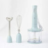 BRUNO Bruno Multi Stick Blender Attachment 3 types (Blender Whipper Chopper) Mixer Slim Compact Fashionable Fashionable Cute Cute Multifunctional Blue Gray BOE034-BGY