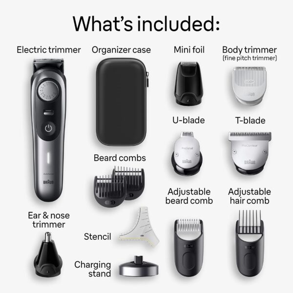 ba1511f25d7c474683223ebfe4e78280 Braun All-in-One Style Kit Series, 13-in-1 Trimmer for Men