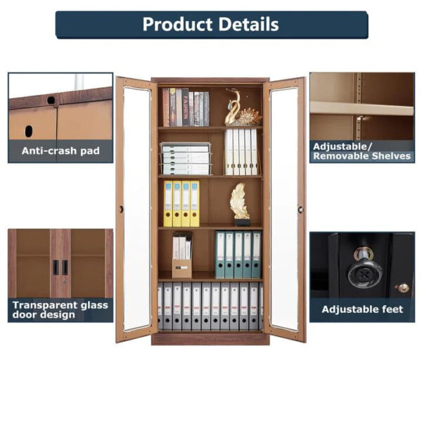 bab87fc00140448082a39eab7246d07d AFAIF Glass Display Cabinet Curio Cabinet with Glass Door