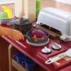 Step2 Grand Walk-in Kitchen Plastic Play Kitchen and Kid Grill, Brown
