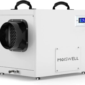 Moiswell 212 Pints Commercial Crawl Space Dehumidifier with Pump and Drain Hose