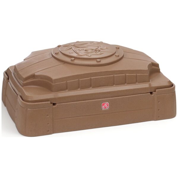 bb59049c87ff4c9899c5eff8df29f8ce Step2 Play and Store Kids Plastic Sandbox with Cover, Brown