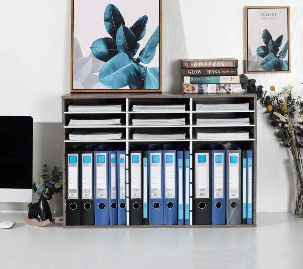bb59d6f95eeb4986953b1046d4383f7e TQVAI Wood Adjustable Literature Organizer