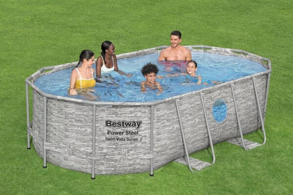 bbd5d931cce540c48d89347e8cde5dc5 Bestway Oval Above Ground Pool Set (10' x 6'7" x 33")| Includes Filter Pump & ChemConnect Dispenser