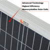 Mega 200 Watt 24 Volt Solar Panel