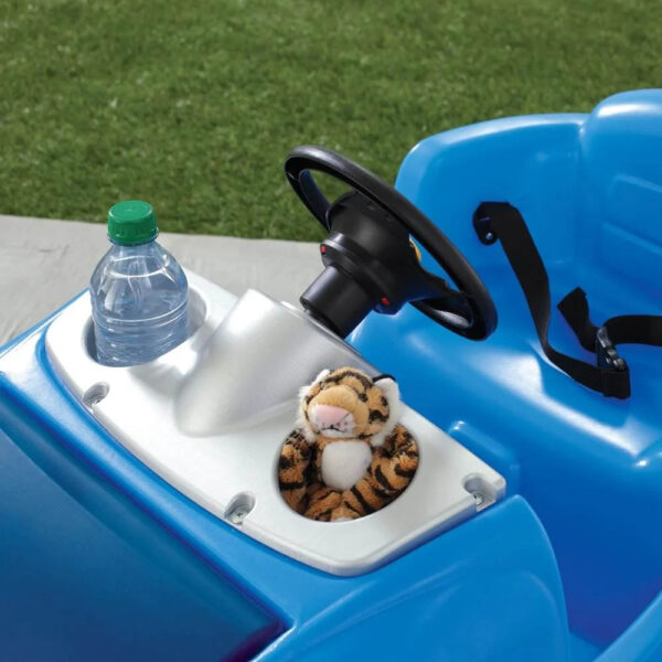 Step2 Whisper Ride II Kids Blue Push Car and Ride on Toy for Toddlers