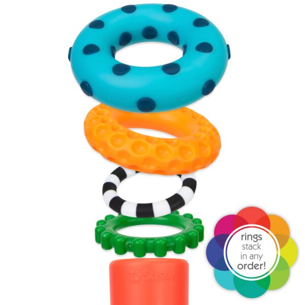 Sassy Stacks of Circles Ring Stacker 6 Months old and up