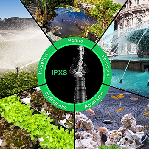 bcc3e970c7d64bc6affe534182f11c84 VIVOSUN 1600 GPH Submersible Water Pump, 100W Pond Pump, Ultra Quiet Aquarium Pump