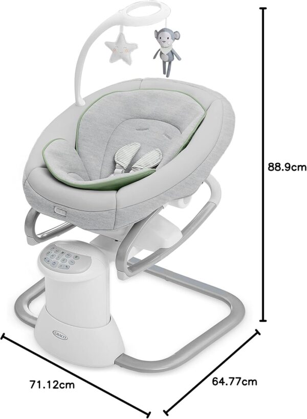 bcd8acca52984ff1b4fbf2d9c1e6d9a7 Soothe My Way with Removable Rocker, Madden - Versatile Baby Swing & Portable Rocker