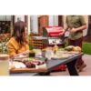 2-Burner Propane Gas Grill, Red – Stainless Steel, 28,000 BTUs, Compact Design