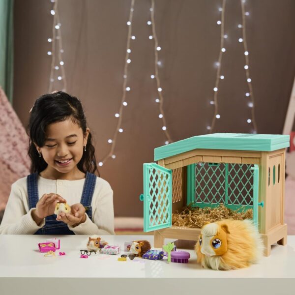 bda28f5556b84677891e1f7728e10a4c Soft interactive guinea pig and her cage, 20+ sounds and reactions