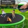 LISUEYNE 12ft Trampoline with Slide and Swing,Recreational Trampoline with Basketball Hoop and Ladder,Outdoor Fitness Trampoline for Kids Adults,1000 LBS Weight Capacity