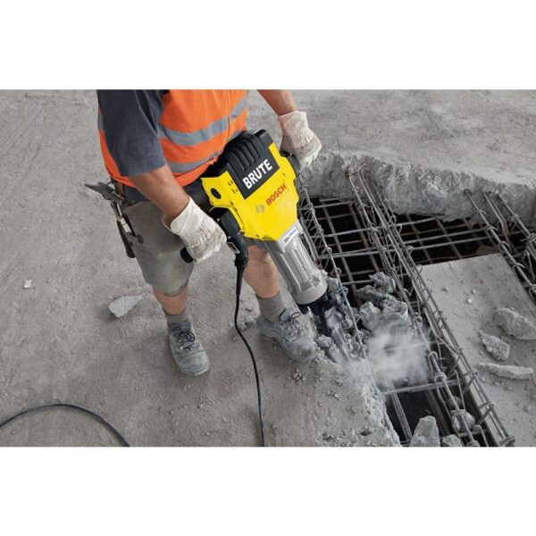 Bosch Brute 15 Amp 1-1/8 in. Corded Concrete Portable Electric Hex Breaker Hammer Kit with Cart and 2 Chisels BH2760VCB