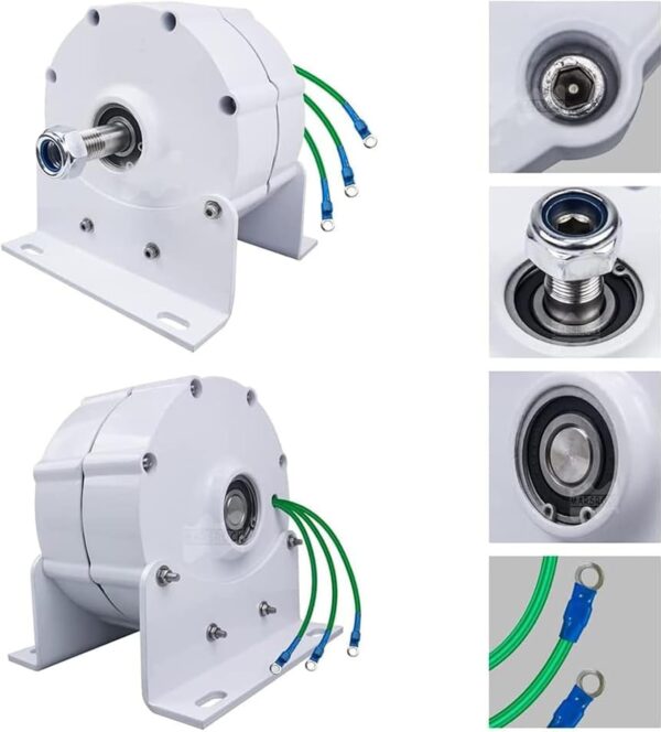 be70df138c0e409dbe3c78f20ad35a94 12000W Low RPM Permanent Magnet Generator 12V 24V 48V 120V 220V, Free Energy Gearless Permanent Magnet Generator Motor DIY for Wind Turbine Water Turbine,12V