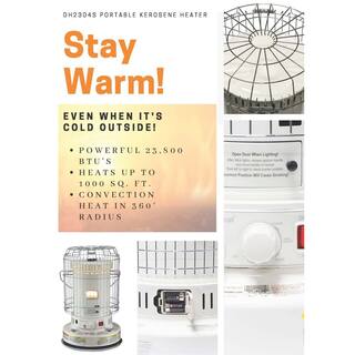 be9f989e5e3a4ebabe43d8cea4c8356f DuraHeat Portable Convection Kerosene Heater Provides 23800 Btu's of Warmth DH2304S