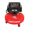 6 Gallon Pancake Air Compressor, Oil-Free, 150 PSI, Portable with Accessory Kit