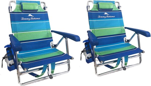 bf2e998dc42245e9af529b0e0f12a477 2 Backpack Beach Chairs with Storage Pouch and Towel Bar
