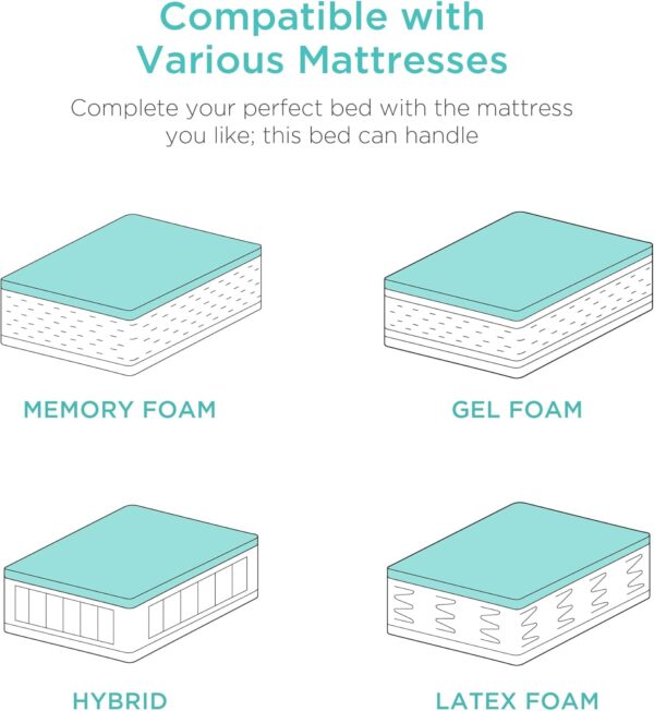 bf33f2dabec3416caff346bc9a76e08a Best Choice Products Ergonomic Twin XL Size Adjustable Bed Frame, Electric Base w/Wireless Remote Control, Nightlight, Massager, 2 USB Ports