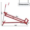 Lawn Mower Lift Jack -Lifting Platform 882 Lbs Capacity for Garden Tractors and Lawn Mowers