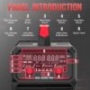 135Amp MIG Welder,110V Flux Core Welder Flux MIG/Lift TIG/Stick 3-in-1 Large LED Digital Display Welding Machine IGBT Inverter Welder FLUX-135PRO