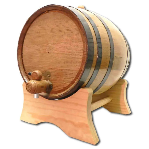 c0099354850f49dea1d1c3c45388e1a6 Thousand Oaks Barrel 5 gallon oak aging barrel with stand stopper and faucet