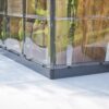 Palram - Canopia Chalet Four Season - 12' x 10' - Walk-In Hobby Greenhouse - Charcoal Gray - with 2 Roof Vents